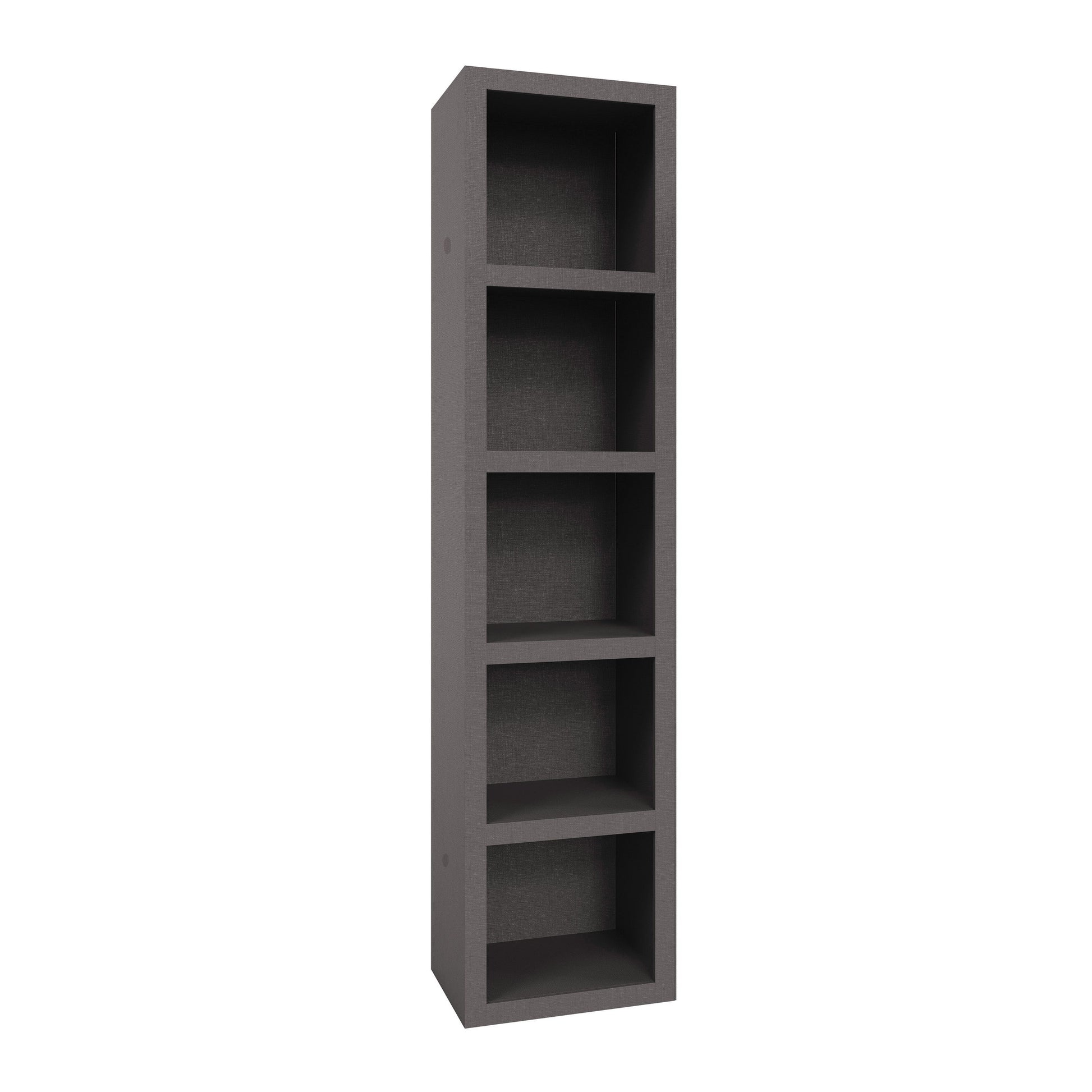 Easy-Lift Twin Murphy Wall Bed in Dark Grey with Two Bookshelves - Sharicks