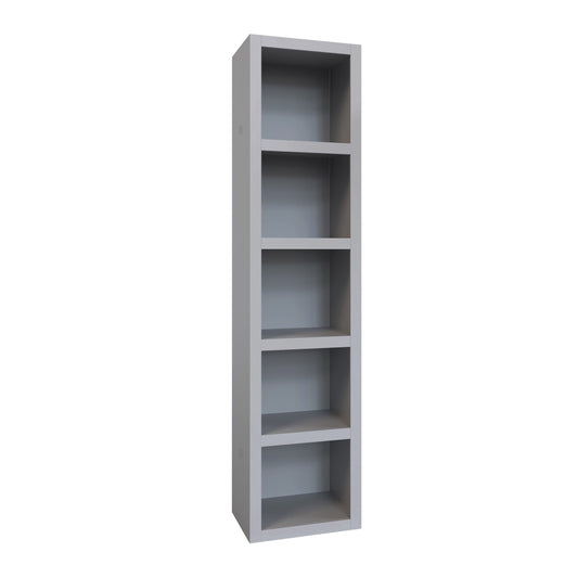 Grey 91-in Tall Wooden Bookcase Shelf - Sharicks