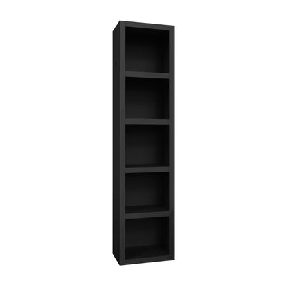 Black 85-in Tall Wooden Bookcase Shelf - Sharicks
