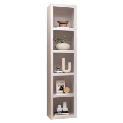 White 84-in Tall Wooden Bookcase Shelf - Sharicks
