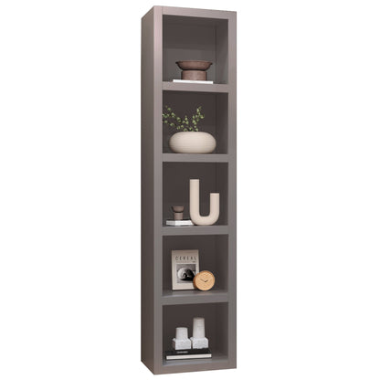 Grey 91-in Tall Wooden Bookcase Shelf - Sharicks