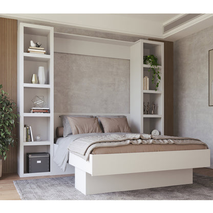 White 91-in Tall Wooden Bookcase Shelf - Sharicks