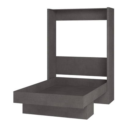Easy-Lift Queen Murphy Wall Bed in Dark Grey with Shelf - Sharicks