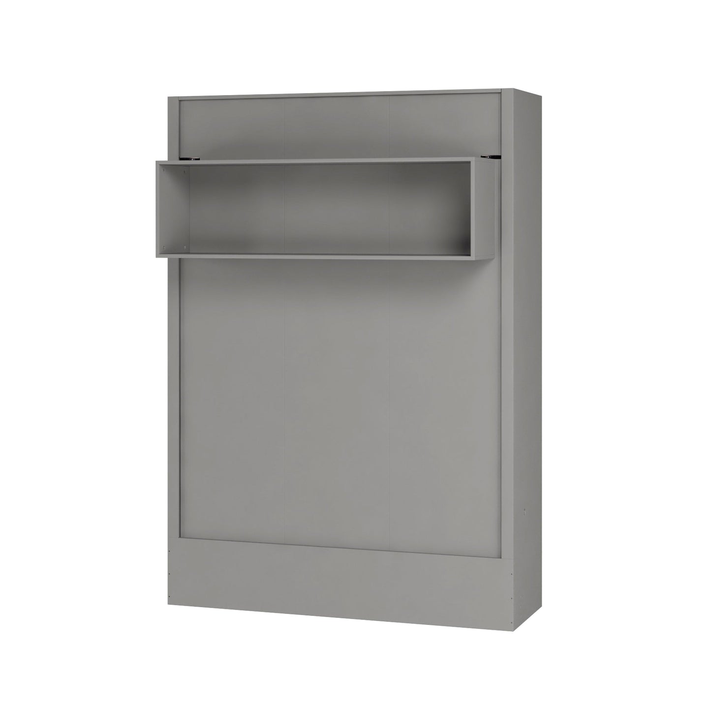 Easy-Lift Full Murphy Wall Bed in Grey with Shelf - Sharicks