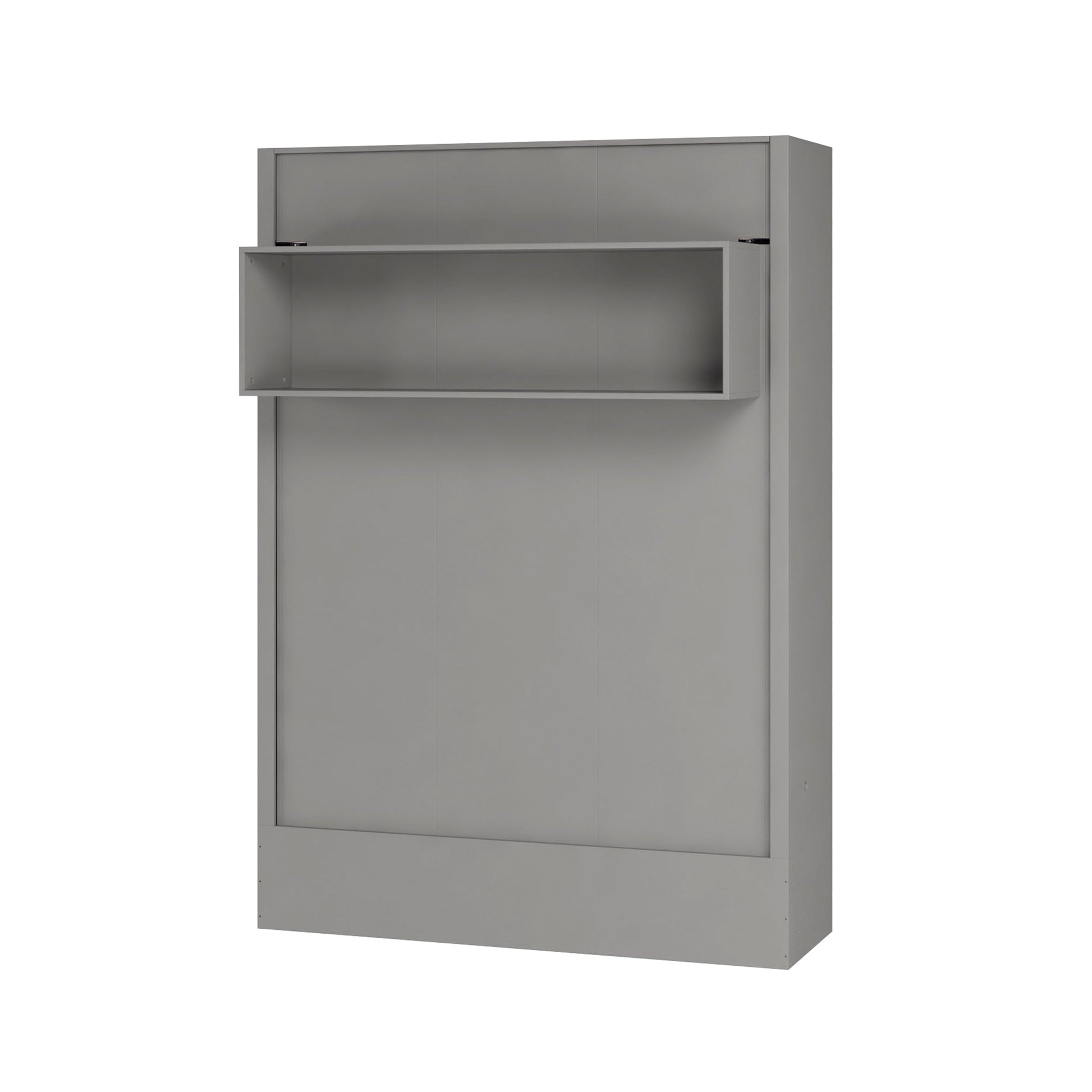 Easy-Lift Full Murphy Wall Bed in Grey with Shelf - Sharicks